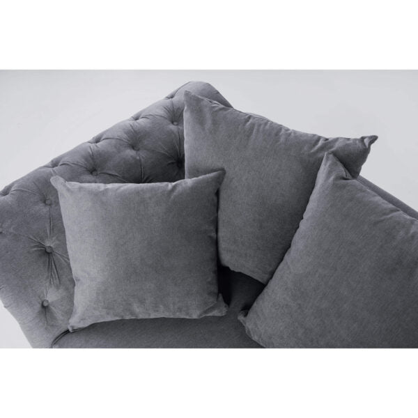 Huntley Fabric Sofa 2 Seater Grey