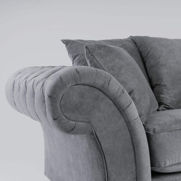 Huntley Fabric Sofa 2 Seater Grey